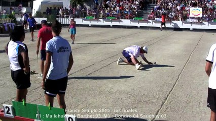Finale du France Simple 2015, Sport Boules, Chalamont 2015