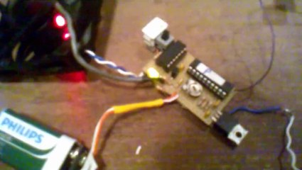 homemade digital anemometer (wind speed meter) with ATtiny2313 and wireless probe