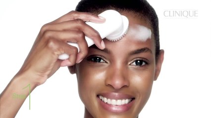 How to use the Clinique Sonic Cleansing Brush with 3-Step