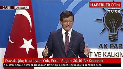 koalisyon gorusmesi sonrasi davutoglu dan ilk acıklama