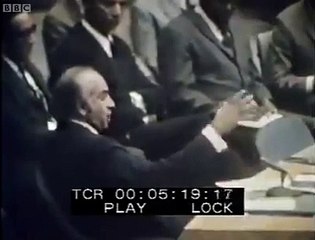 ذولفقار علی بھٹو کی ایک نایاب ویڈیو جس میں انھوں نے اقوام متحدہ میں بیٹھ کر انکا قانون پھاڑ کر ان کے منہ پر مارا