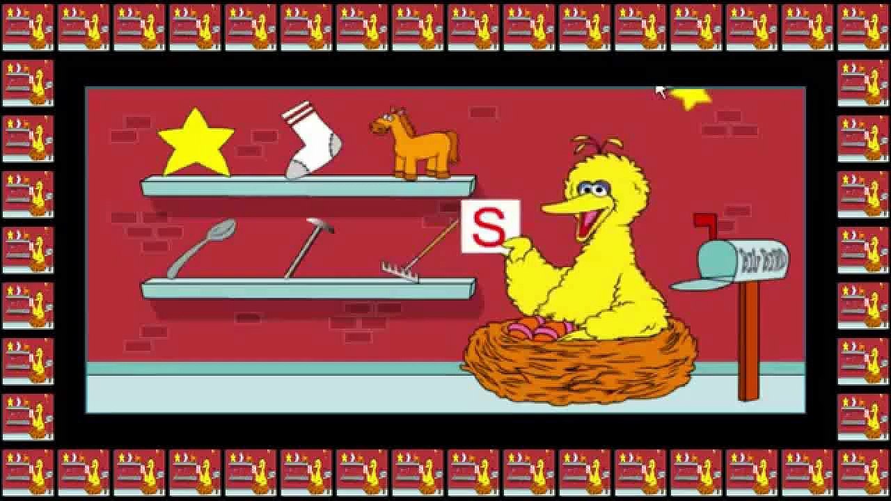Sesame Street Letters To Big Bird Cartoon Animation PBS Kids Game Play Walkthrough