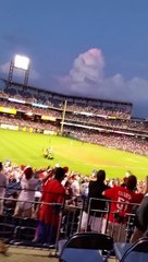 Phillie Phanatic hot dog gun vs. Tampa Bay