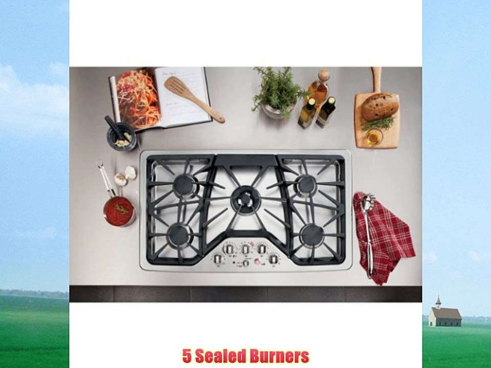 GE CGP650SETSS Cafe 36 Stainless Steel Gas Sealed Burner Cooktop