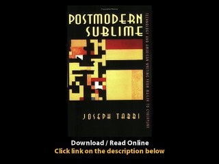 Download PDF Postmodern Sublime Technology and American Writing from Mailer to Cyberpunk