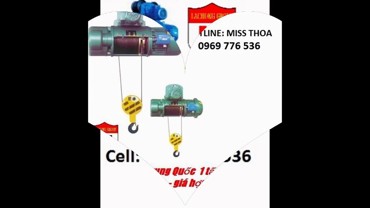 ((0969 776 536))-Pa lăng cáp điện dầm đơn 1 tấn 9m, pa lăng điện Trung Quốc 1 tấn 9m