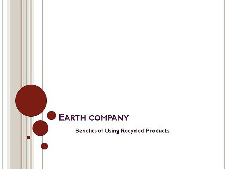 Earth company - Buy Recycled Products