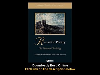 Download PDF Romantic Poetry An Annotated Anthology