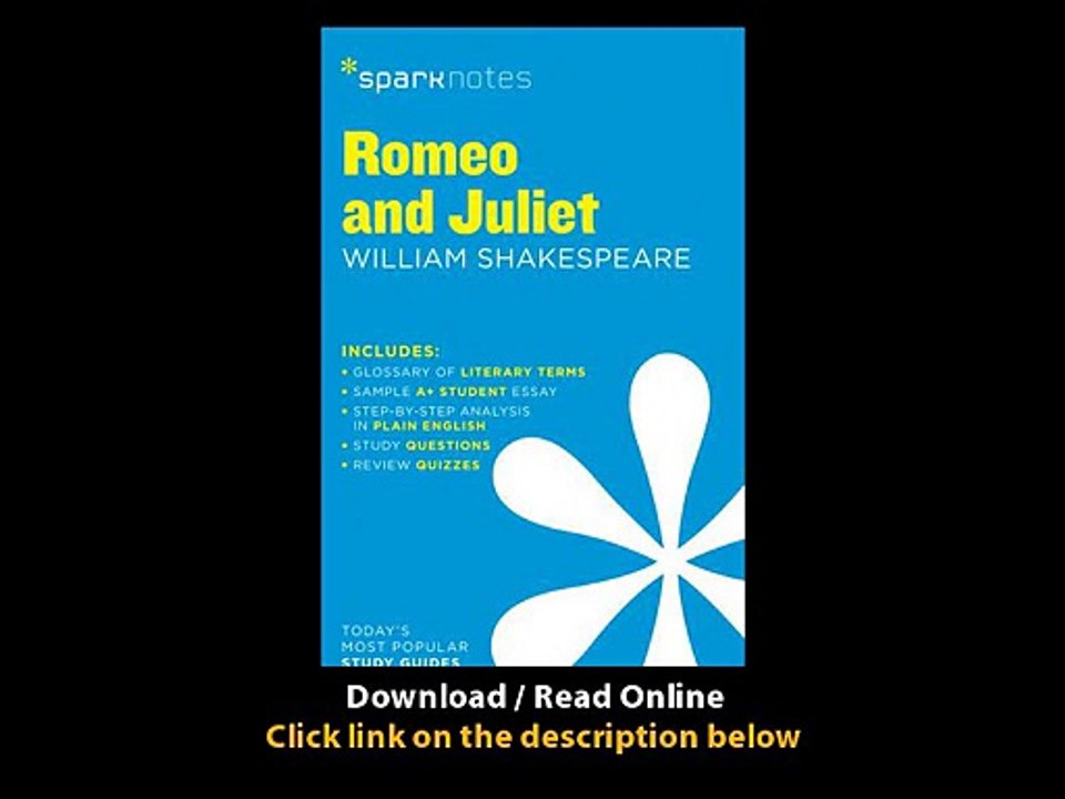 Download PDF Romeo and Juliet SparkNotes Literature Guide