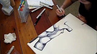 How To Paint Abstract Surreal Painting Woman