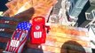 SPIDERMAN plays with Custom Disney Pixar CARS Lightning McQueen USA Cars and Zombie Rayo Macuin