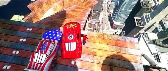 Download Video: SPIDERMAN plays with Custom Disney Pixar CARS Lightning McQueen USA Cars and Zombie Rayo Macuin