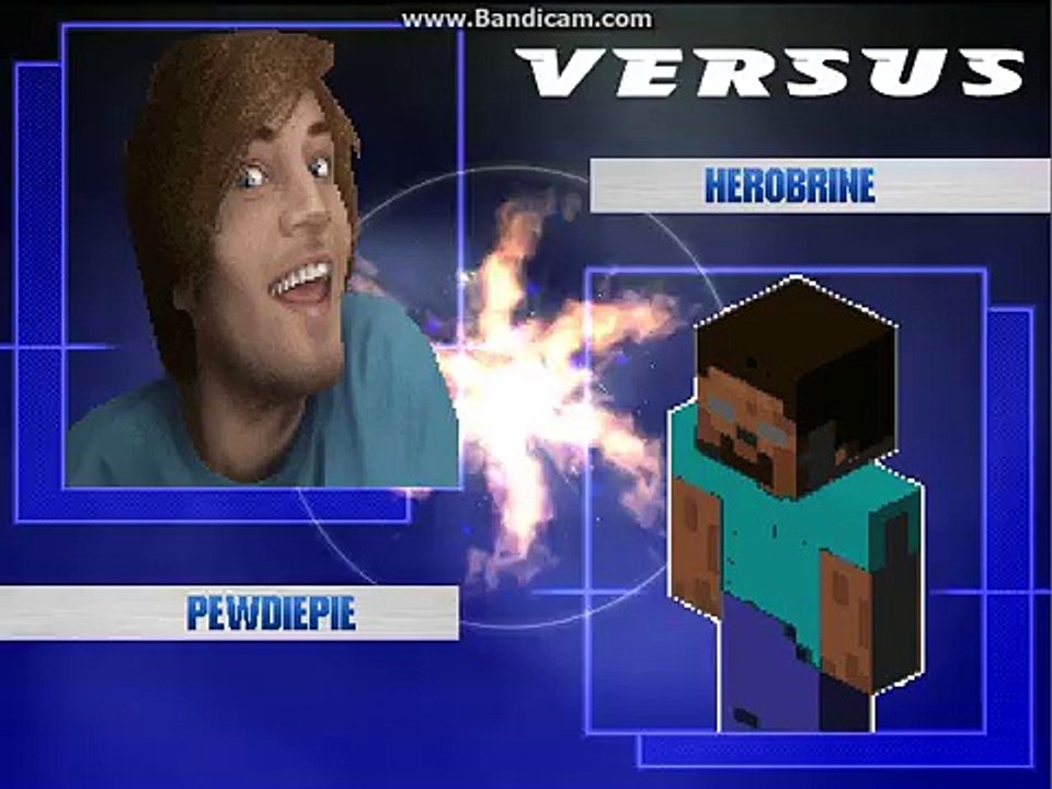 MUGEN creepypastas bashing part 2: PewDiePie vs herobrine