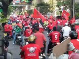 Red shirts on Silom Road, Bangkok, March 20th 2010