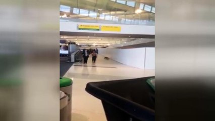 Güvenlik birden üstüne çullandı