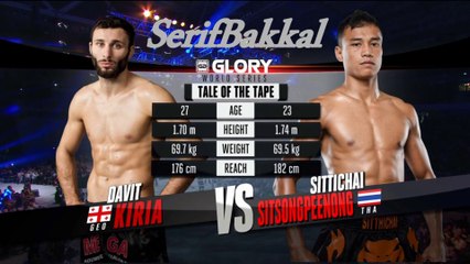 Davit Kiria - Sittichai Sitsongpeenong GLORY 22 France (Bilgehan Demir Anlatımı)