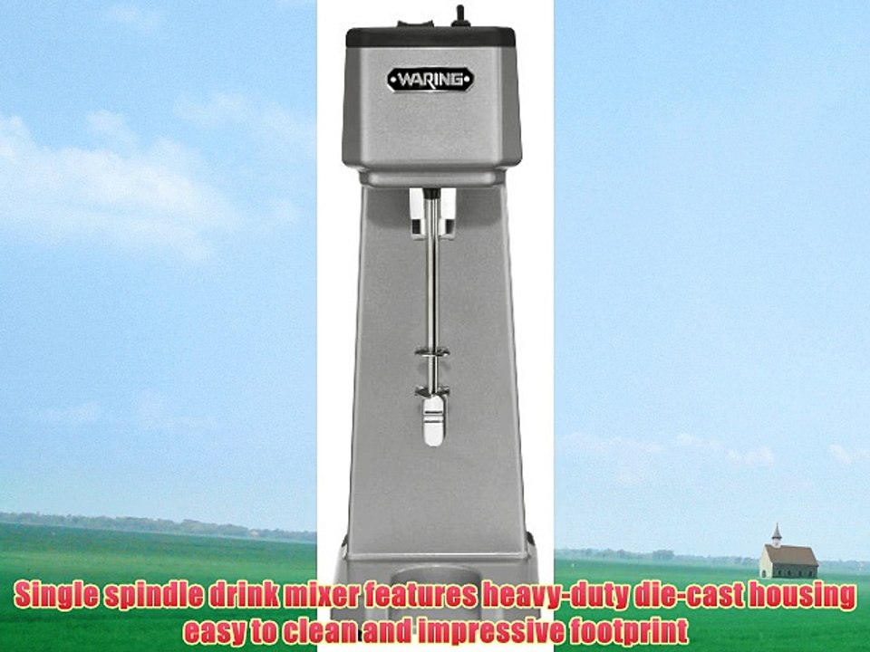 Waring Commercial WDM120 Heavy Duty Diecast Metal Single Spindle Drink Mixer