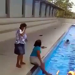 Funny Video Throwing Stranger in Swimming Pool Funny Prank Video
