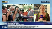 Marine Le Pen FN en direct d'Henin Beaumont - Braderie 080913
