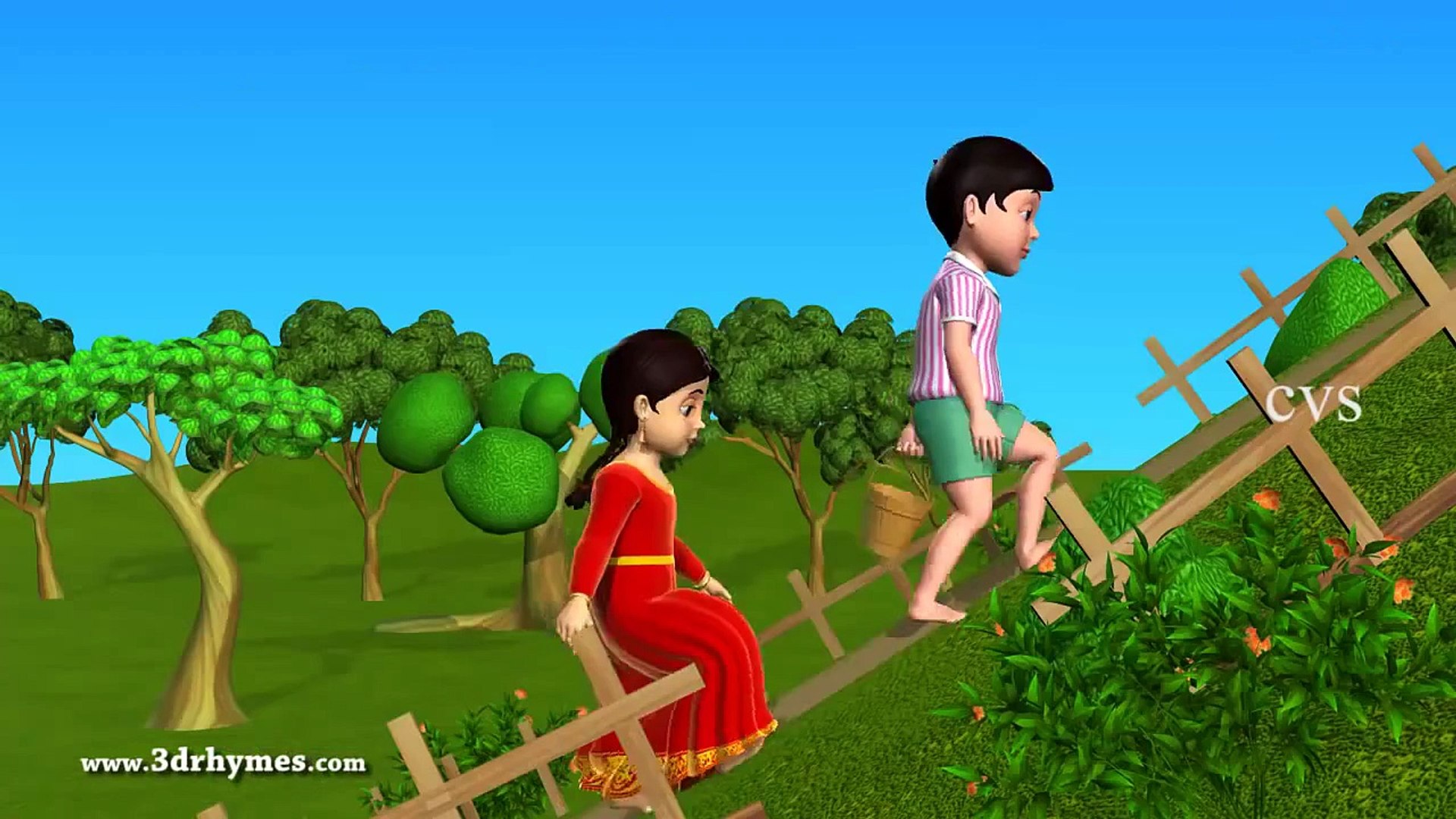 ⁣Jack and Jill went up the hill | 3D Nursery Rhymes | English Nursery Rhymes | Nursery Rhymes for Kid