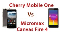 Comparison Of Cherry Mobile One Vs Micromax Canvas Fire 4