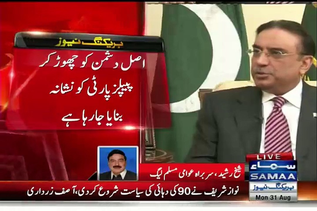 Asim Hussain Has Given Such Statement's Which Made Asif Zadari Afraid:- Sheikh Rasheed