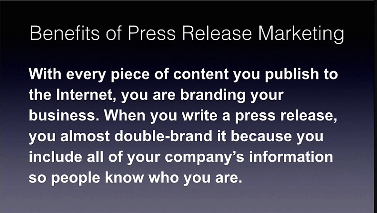 The Benefits of Press Release Marketing
