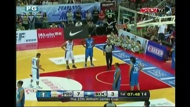 Gilas Pilipinas 3.0 vs Chinese Taipei A 1st Quarter 37th Jones Cup August 30,2015