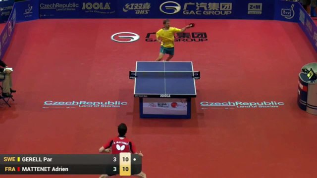 Echange de 91 coups au tennis de table (Gerell VS Mattenet)