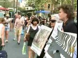 اعتصام بملابس سوداء تضامناً مع الفلسطينين في أستراليا