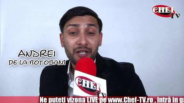 Andrei de la Botosani va recomanda CHEF TV