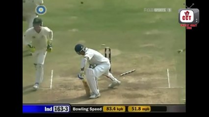 VVS Laxman dismissal by most amazing off spin ball