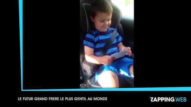 Un petit garçon apprend qu’il va être grand frère, sa réaction n’a pas de prix