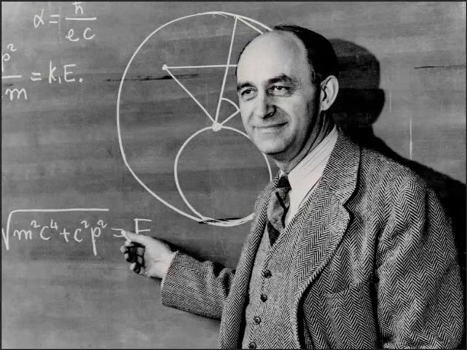 Colorisation of a photograph of Enrico Fermi