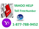 Yahoo Help Toll Free Contact Number 1-877-788-9452