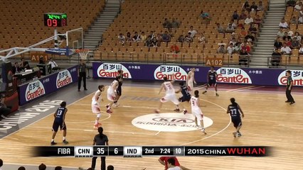 China v India - Game Highlights - Group A - 2015 FIBA Asia Women’s Championshi