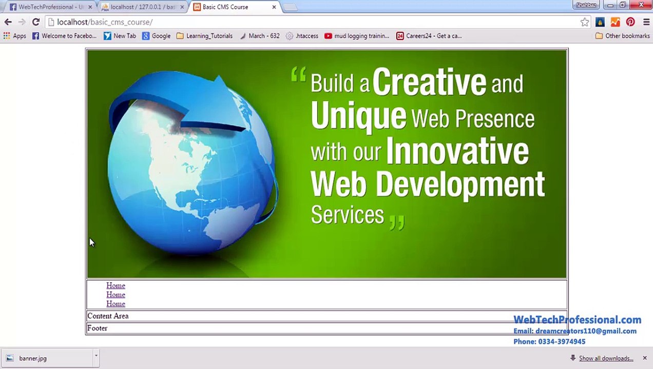 Creating Website Navigation - Basic CMS Using PHP