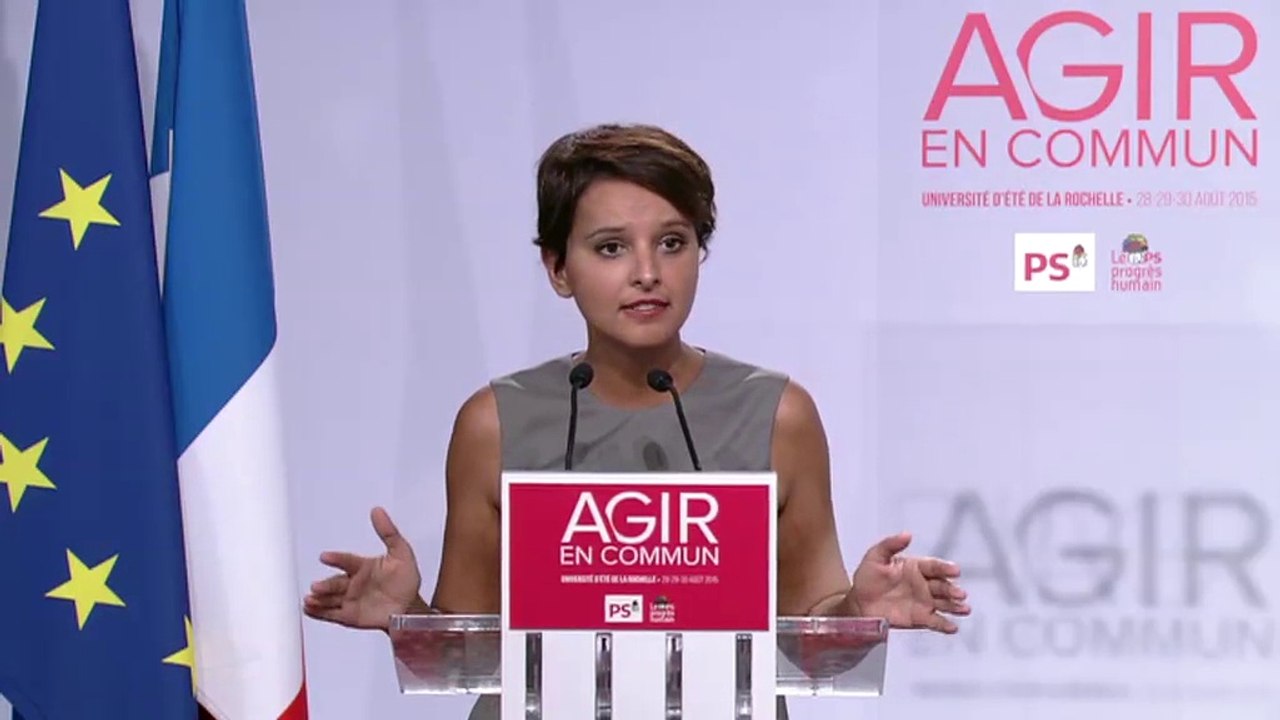 La République pour l'Égalité : intervention de Najat Vallaud-Belkacem à La Rochelle