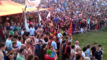 Ozora Festival Hungary  Opening evening,  Run to the main stage