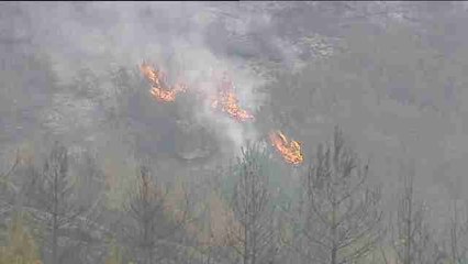 Estabilizado el incendio de Cualedro tras alcanzar las 3.000 hectáreas quemadas