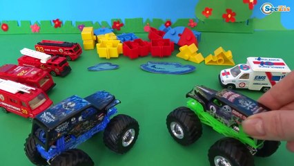 Пожар в Городе Машинок Мультфильмы про машинки Монстр Трак!
