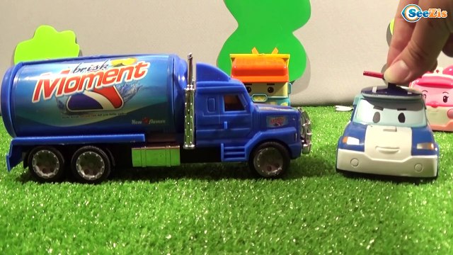 Мультфильмы про Машинки Робокар Поли Грузовые Машины- Мусоровоз Грузовик Автовоз Выставка Машинок