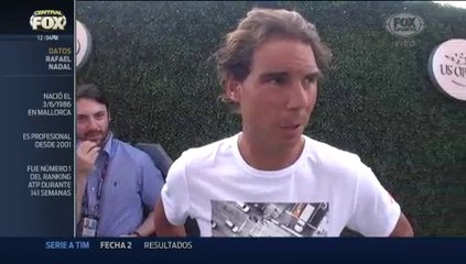 Rafael Nadal Interview for Central FOX in NYC. (in Spanish)