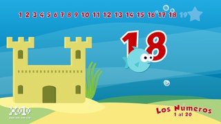 Los números del 1 al 20 en español para niños