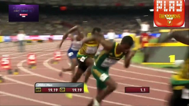 Usain bolt 200m Men's 19.55 Final World Championship Beijing 2015 238