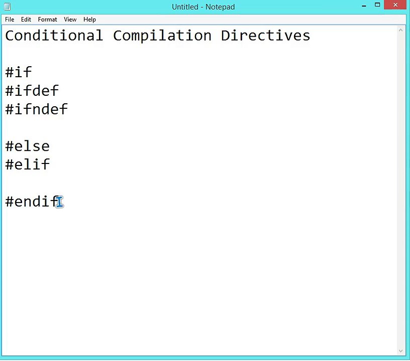 CONDITIONAL COMPILATION DIRECTIVES C-C++ (IN HINDI)