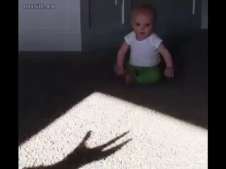 Baby Scared Of Shadow