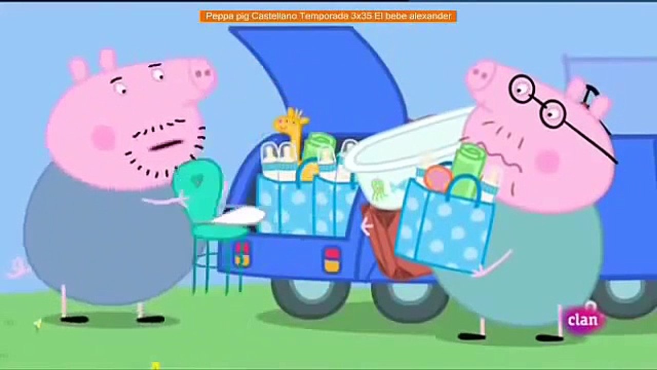 Peppa pig Castellano Temporada 3x35 El bebe alexander