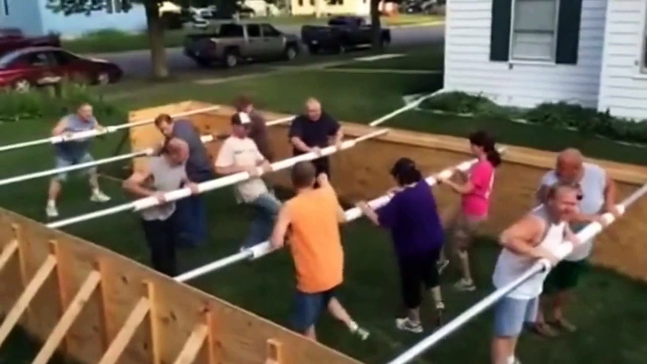 Foosball with people ))))