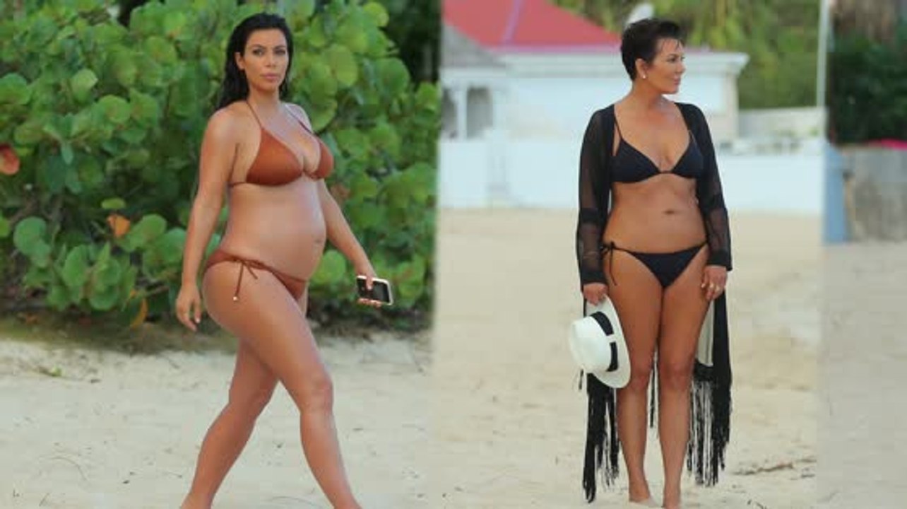 Kim Kardashian & Kris Jenner zeigen ihre Bikinifiguren